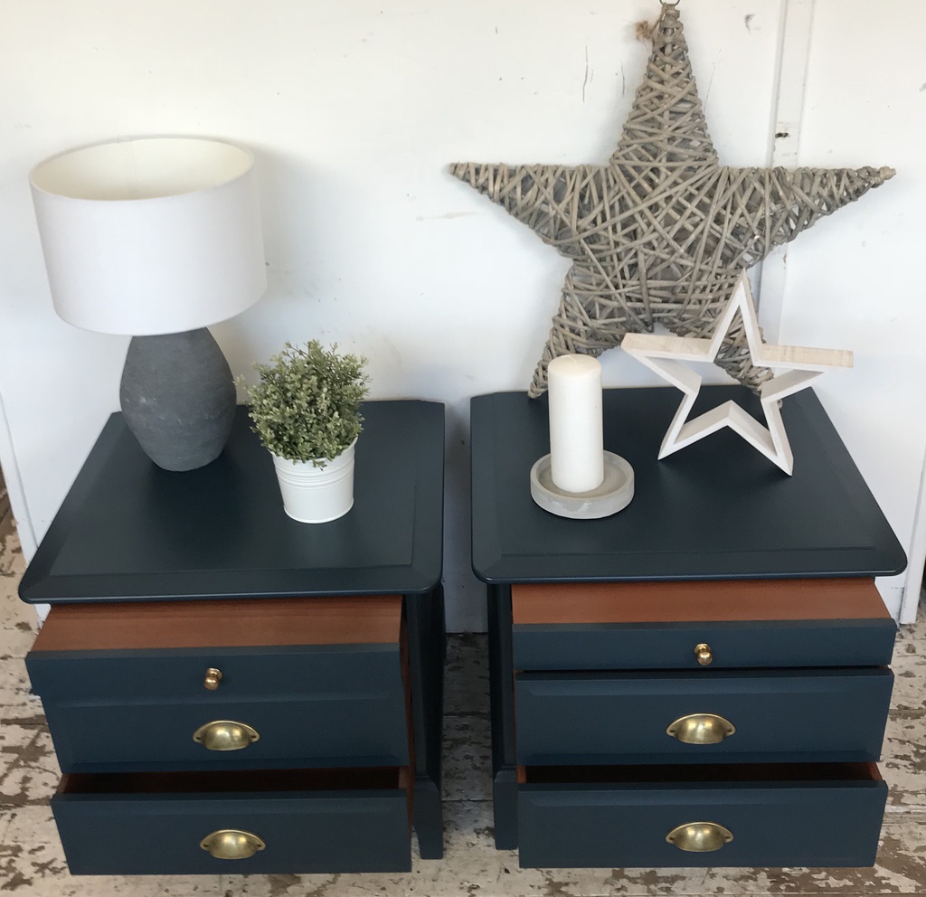 Bedside table with pull out tea tray sale